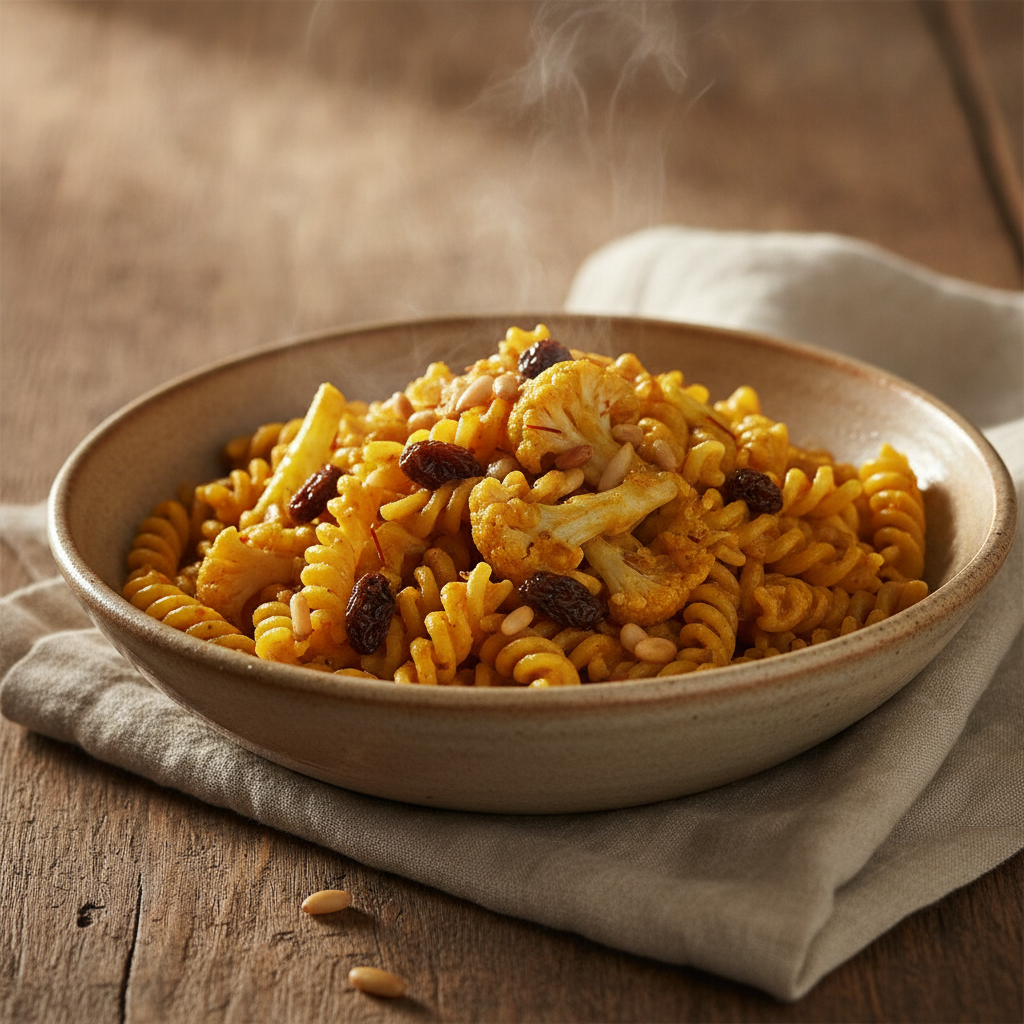 Pasta chi Vruoccoli Arriminati — Palermo's Saffron-Cauliflower Pasta