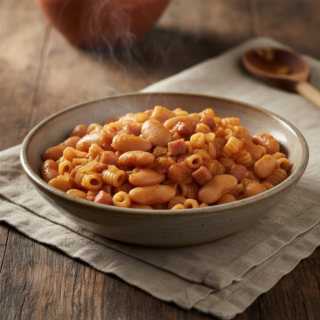 Pasta e Fagioli: Roman Bean Pasta, Two Textures