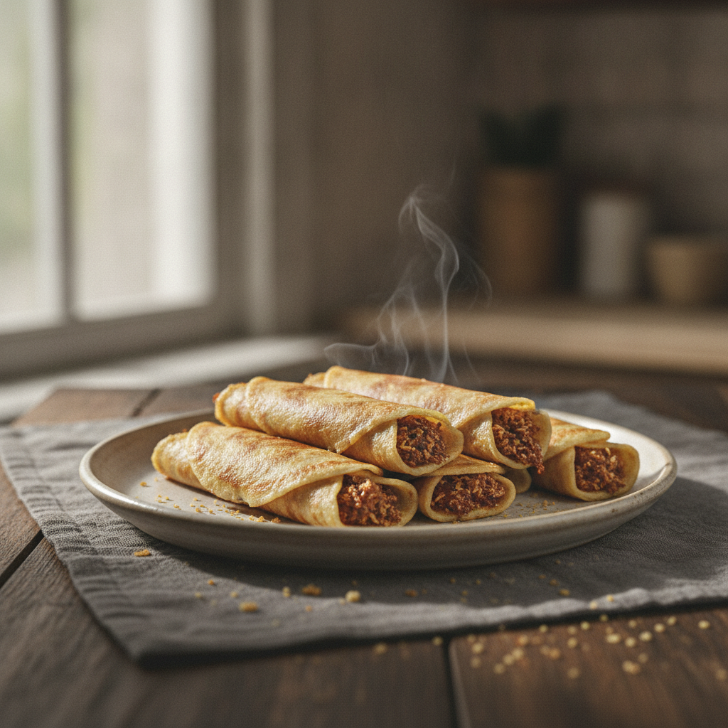 Patishapta: Bengali Crepes with Coconut and Date Palm Jaggery