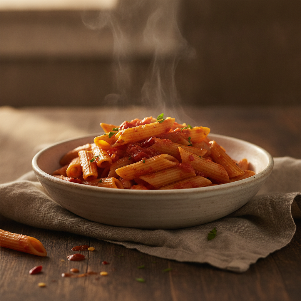 Penne all'Arrabbiata: Rome's Fiery Five-Ingredient Pasta