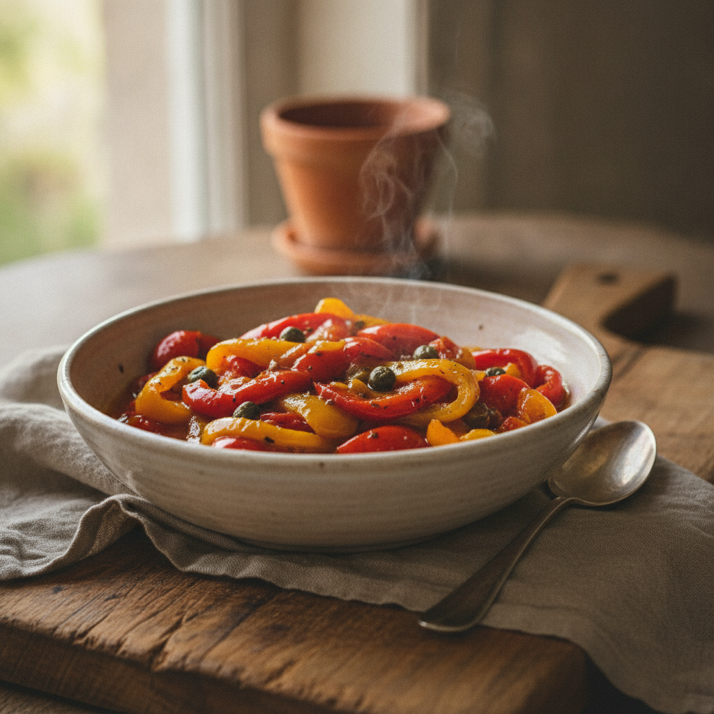 Peperonata — The Slow-Braised Pepper Stew That Defines Southern Italy