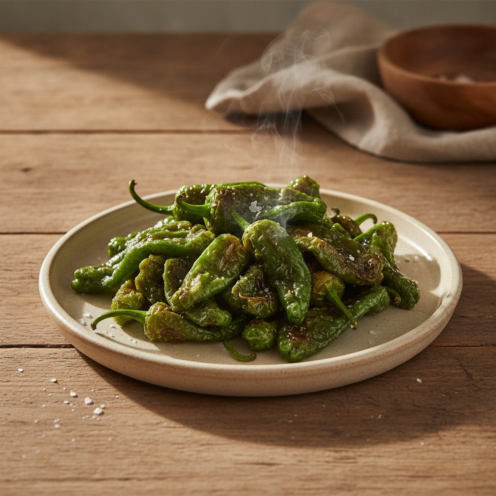 Pimientos de Padrón — Galician Blistered Green Peppers