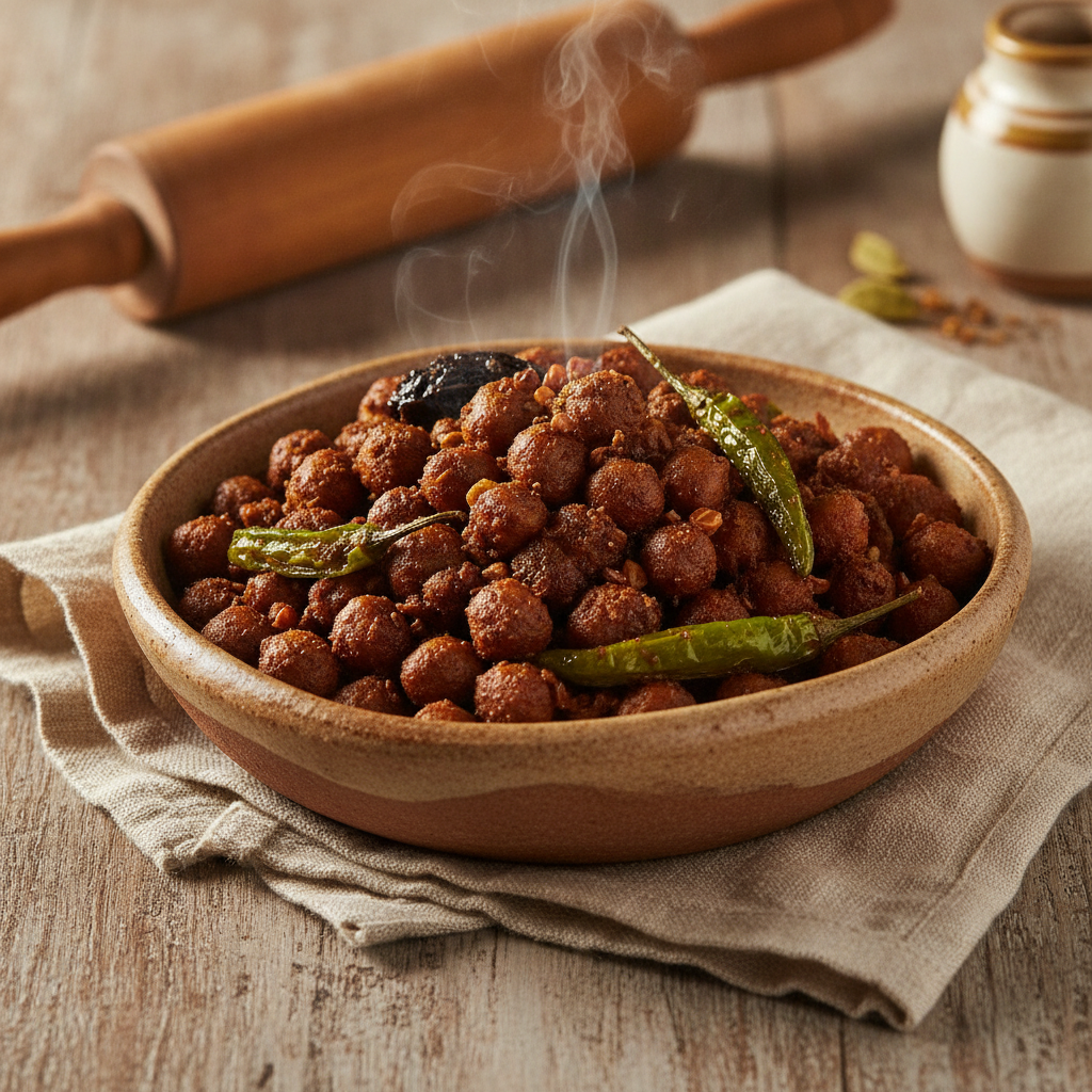 Pindi Chole: Amritsari Dry Chickpea Curry Without Onion or Garlic