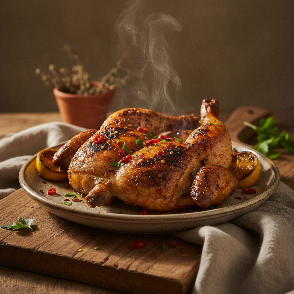 Devil's Chicken (Pollo alla Diavola) — Spatchcocked and Seared Under Weight