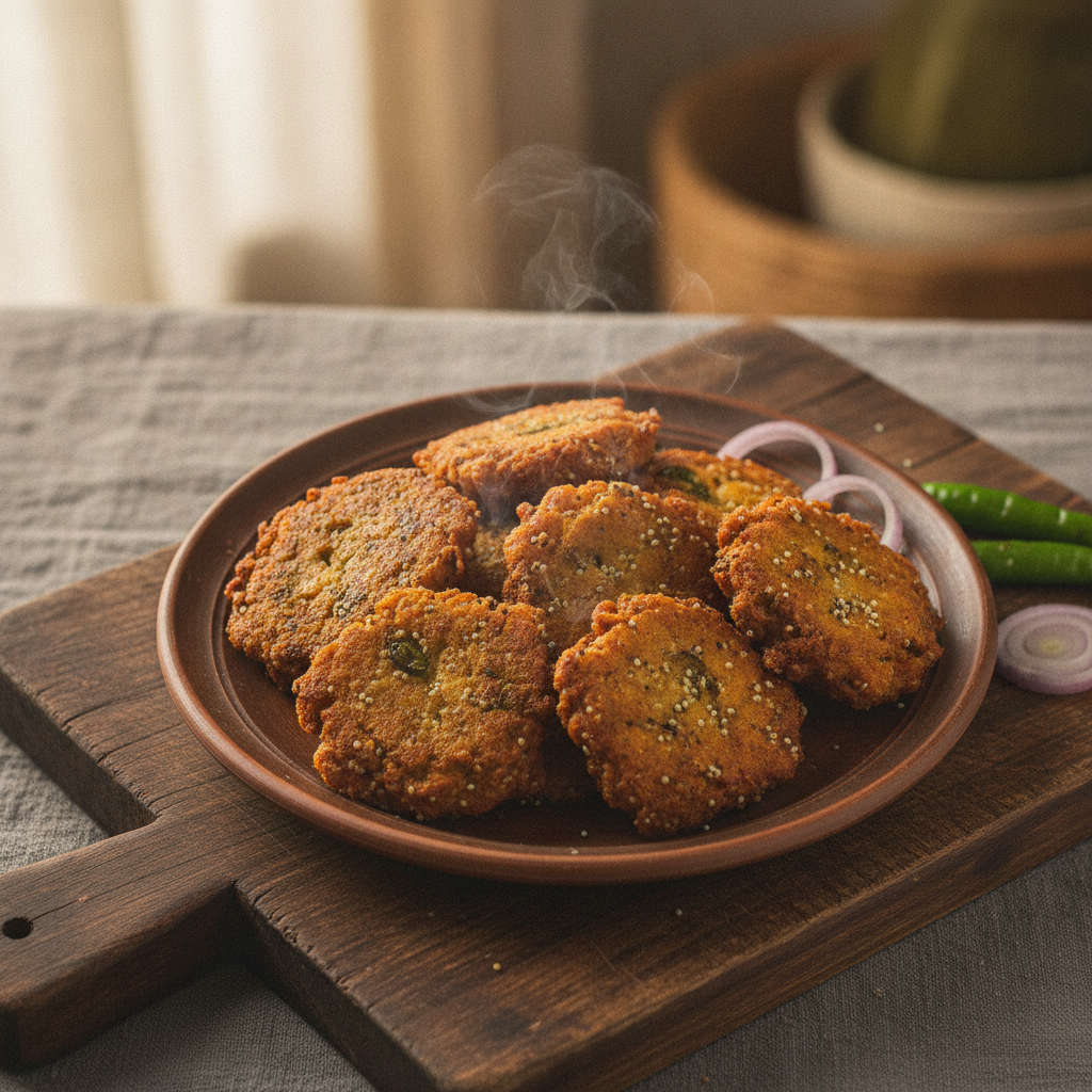Posto Bora: Bengali Poppy Seed Fritters Fried in Mustard Oil