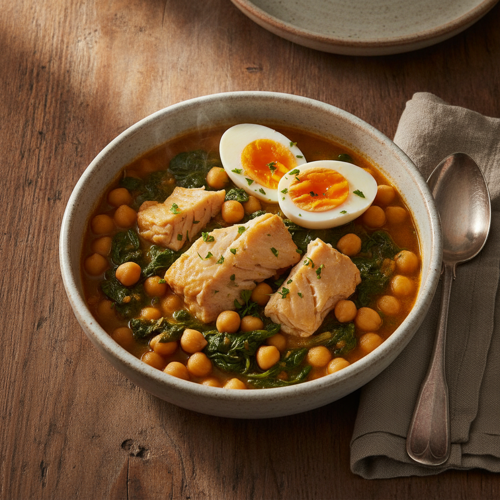 Potaje de Vigilia: Spain's Lenten Chickpea, Spinach, and Salt Cod Stew