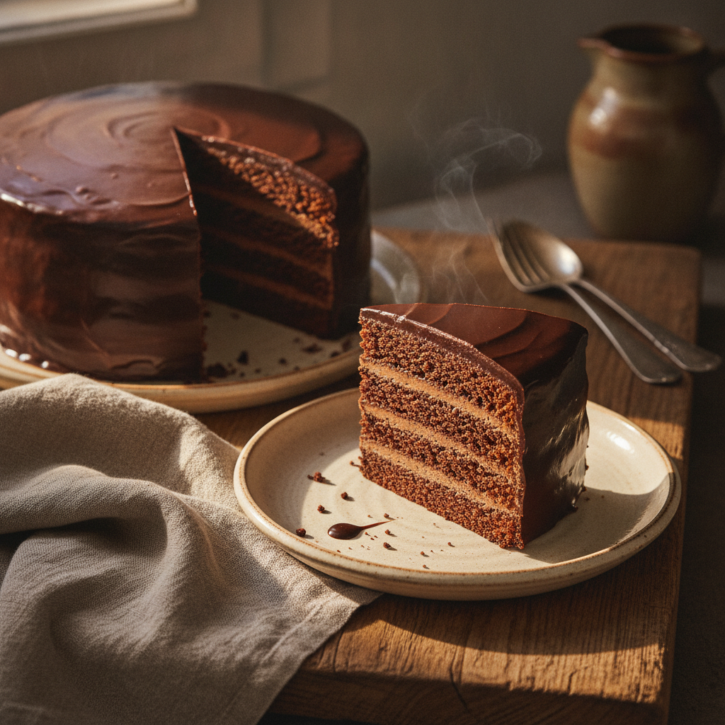 Rich Bavarian Chocolate Seven Layer Cake