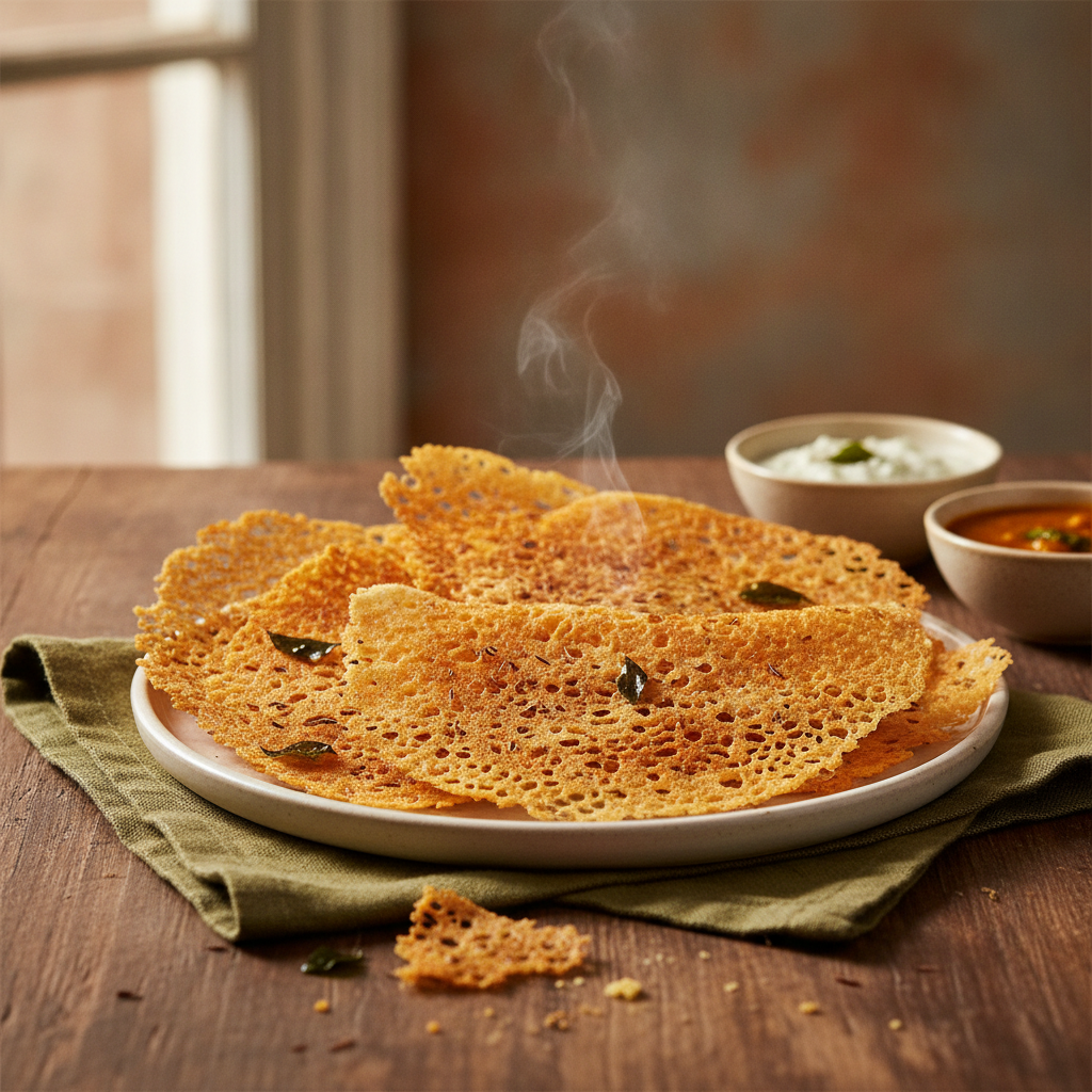 Rava Dosa: Crispy, Lacy Semolina Crepes in 30 Minutes — No Fermentation Required