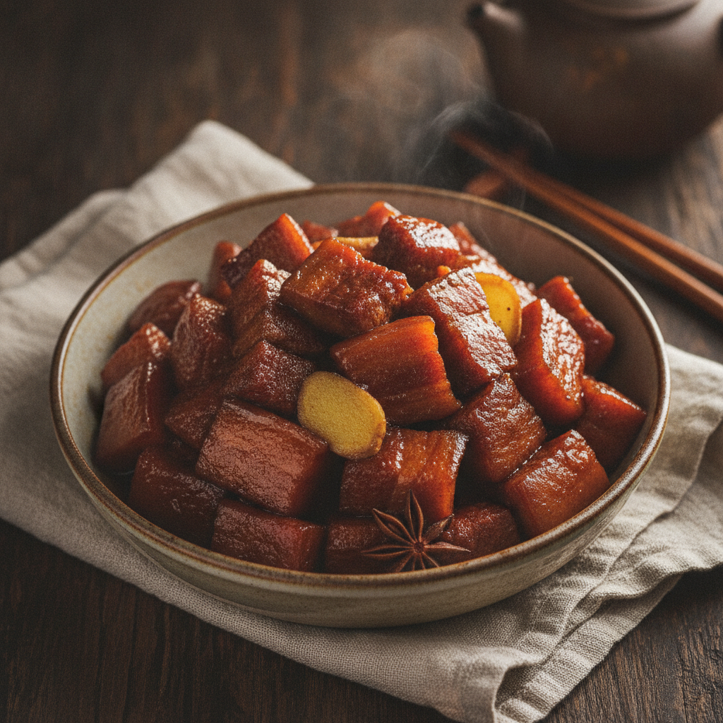 Hong Shao Rou -- Shanghai Red-Braised Pork Belly