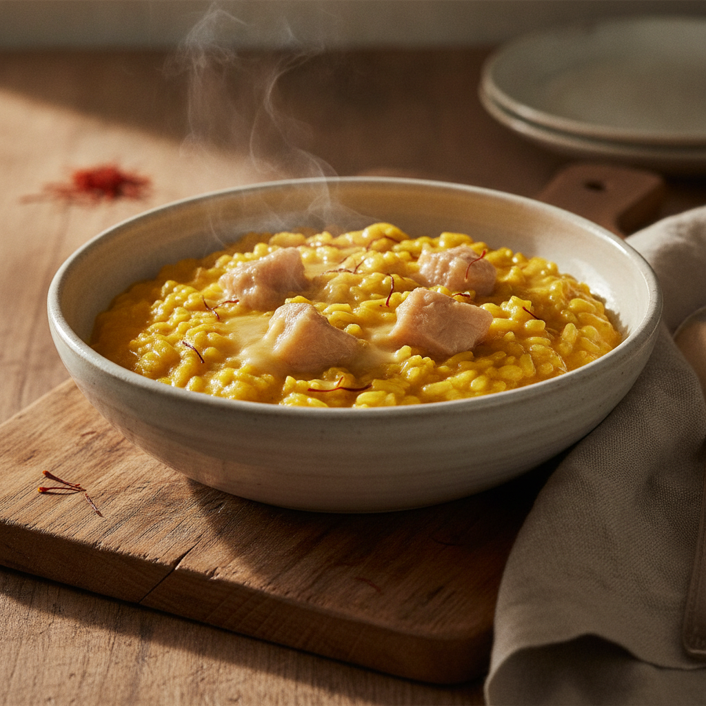 Milan's Gold Standard: Risotto Milanese with Bone Marrow and Saffron