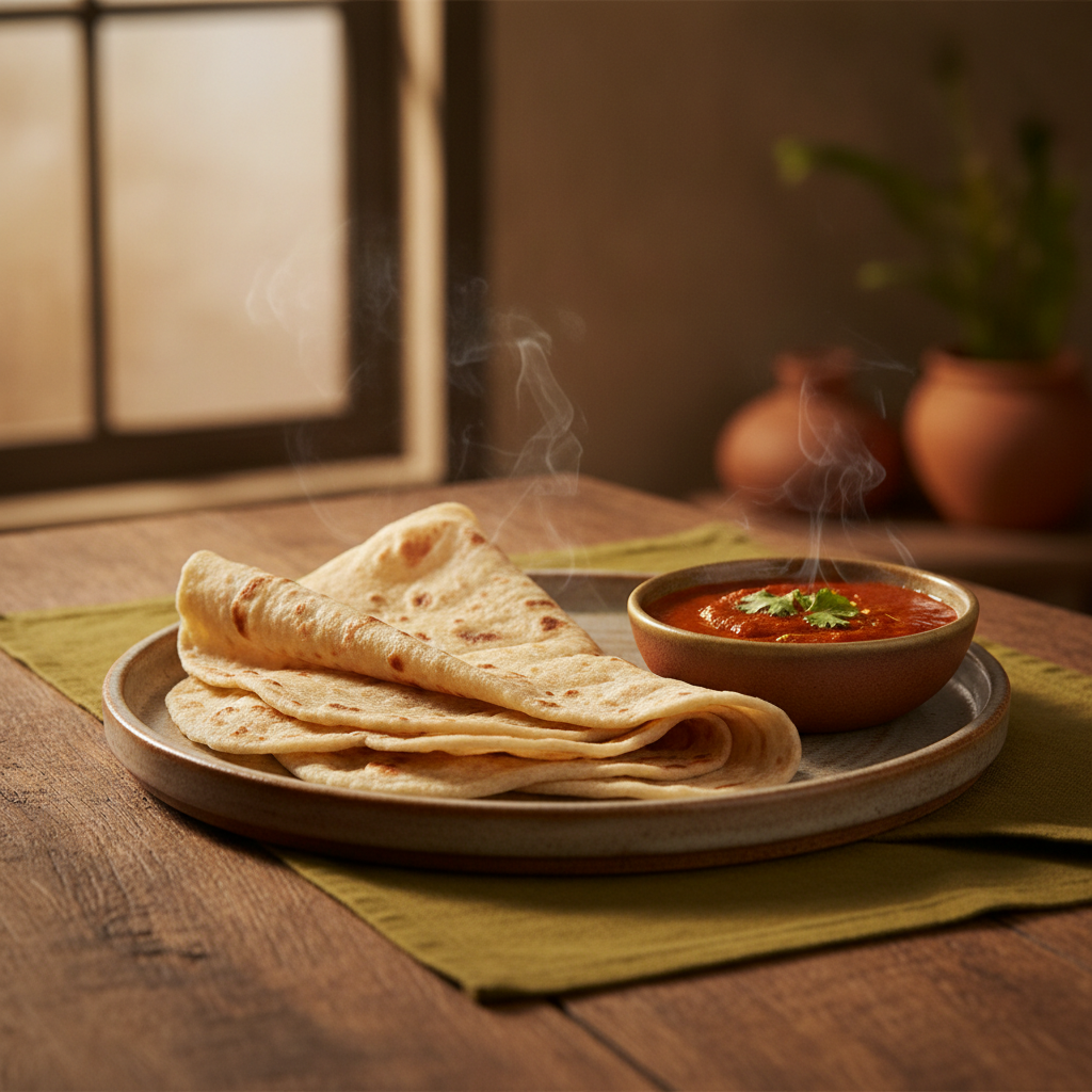 Roomali Roti: Paper Thin Hand Tossed Flatbread