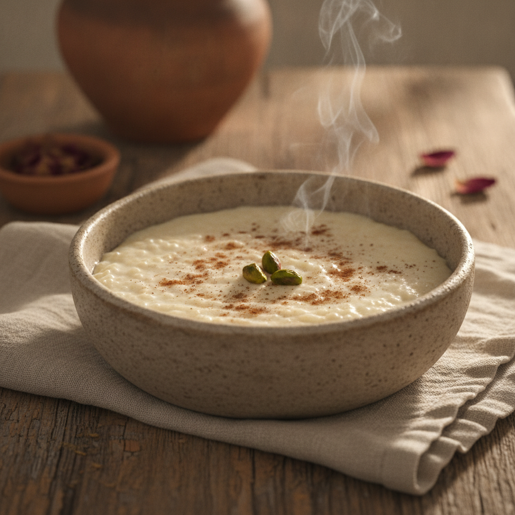 Roz bil Haleeb: Traditional Middle Eastern Rice Pudding