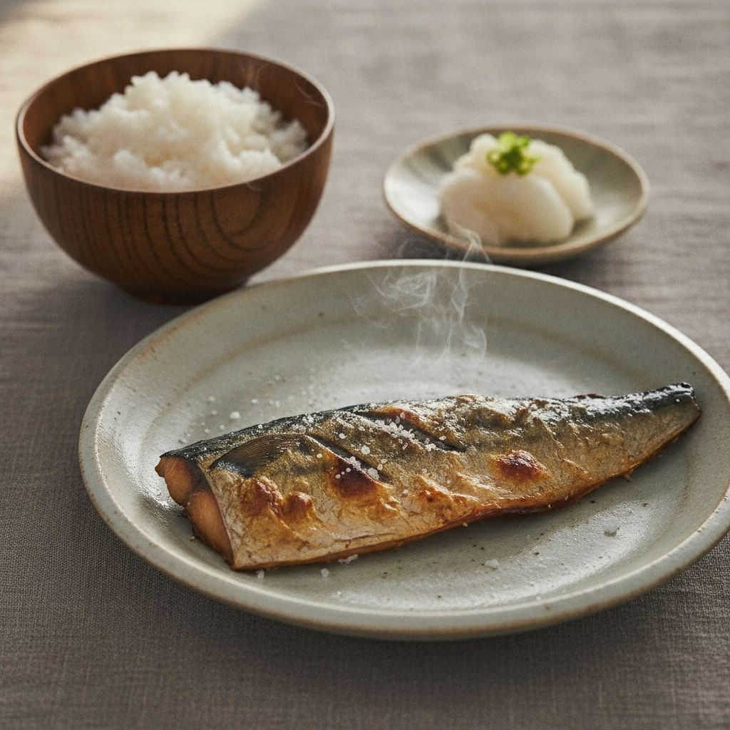 Saba Shioyaki Grilled Mackerel with Salt