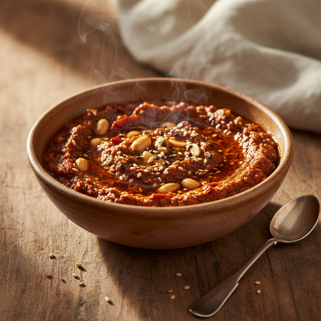 Salsa Macha — Dried chile oil with peanuts and sesame