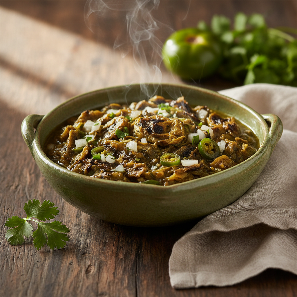 Salsa Verde — Charred tomatillo and jalapeño