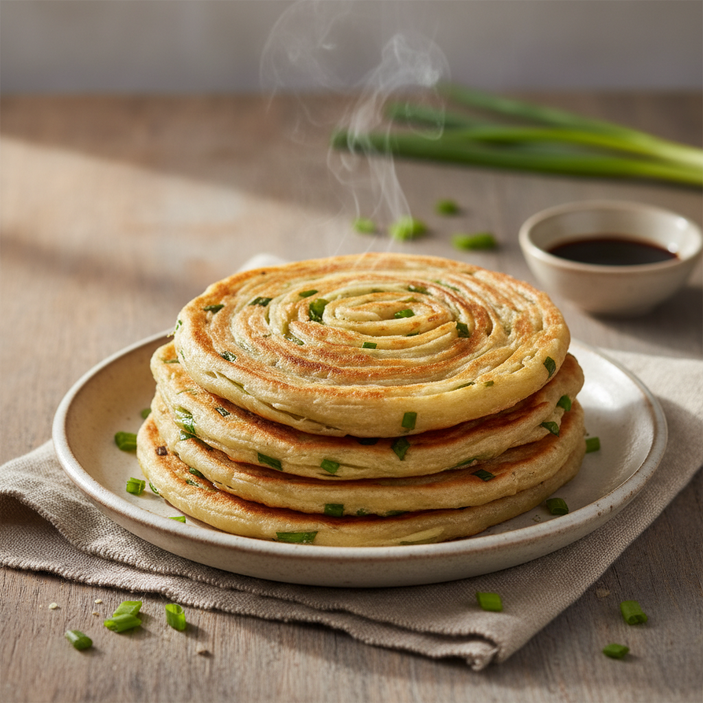 Scallion Pancakes: Laminated Dough, Crisp Layers