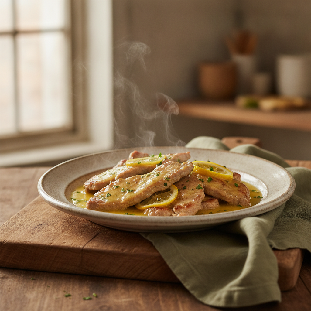 Scaloppine al Limone (Veal with Lemon and White Wine)