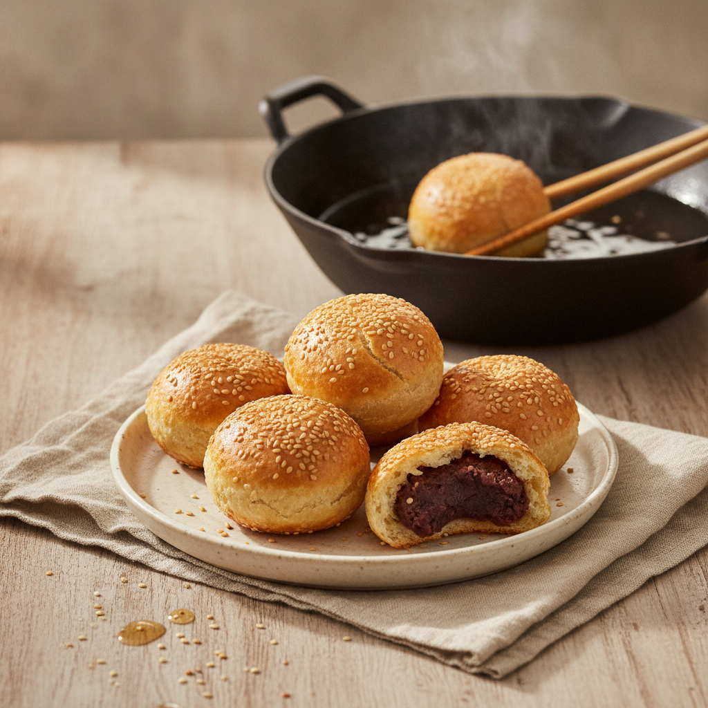 Sesame Balls (Jian Dui): The Dim Sum Classic That Puffs Up in the Fryer
