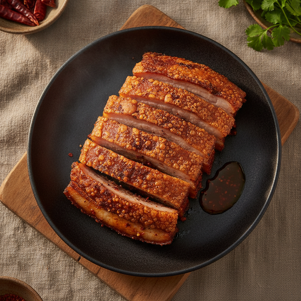 Sichuan Roast Pork Belly — Crackling Skin, Numbing Spice