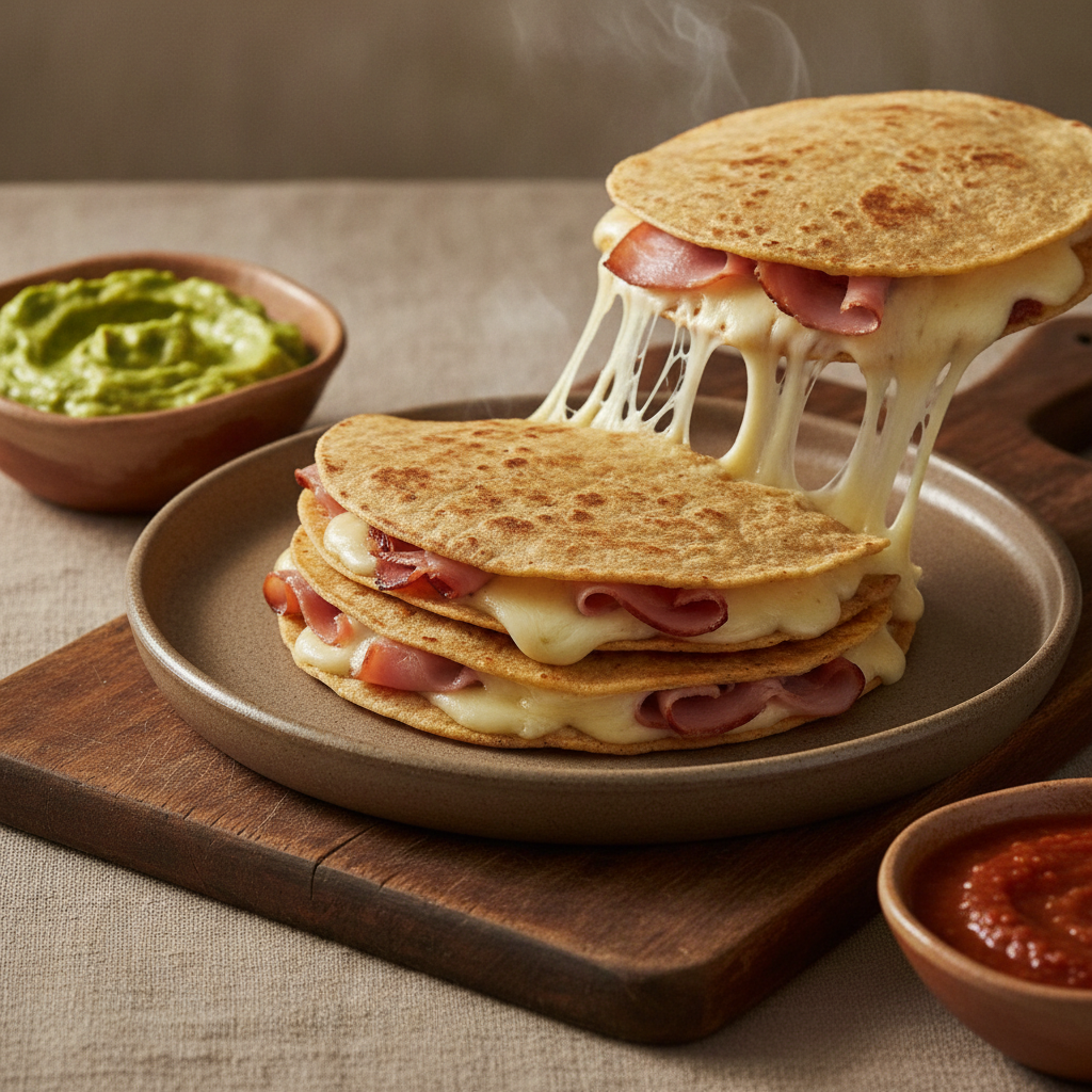 Sincronizadas — Mexico's Ham and Cheese Flour Tortilla Stack