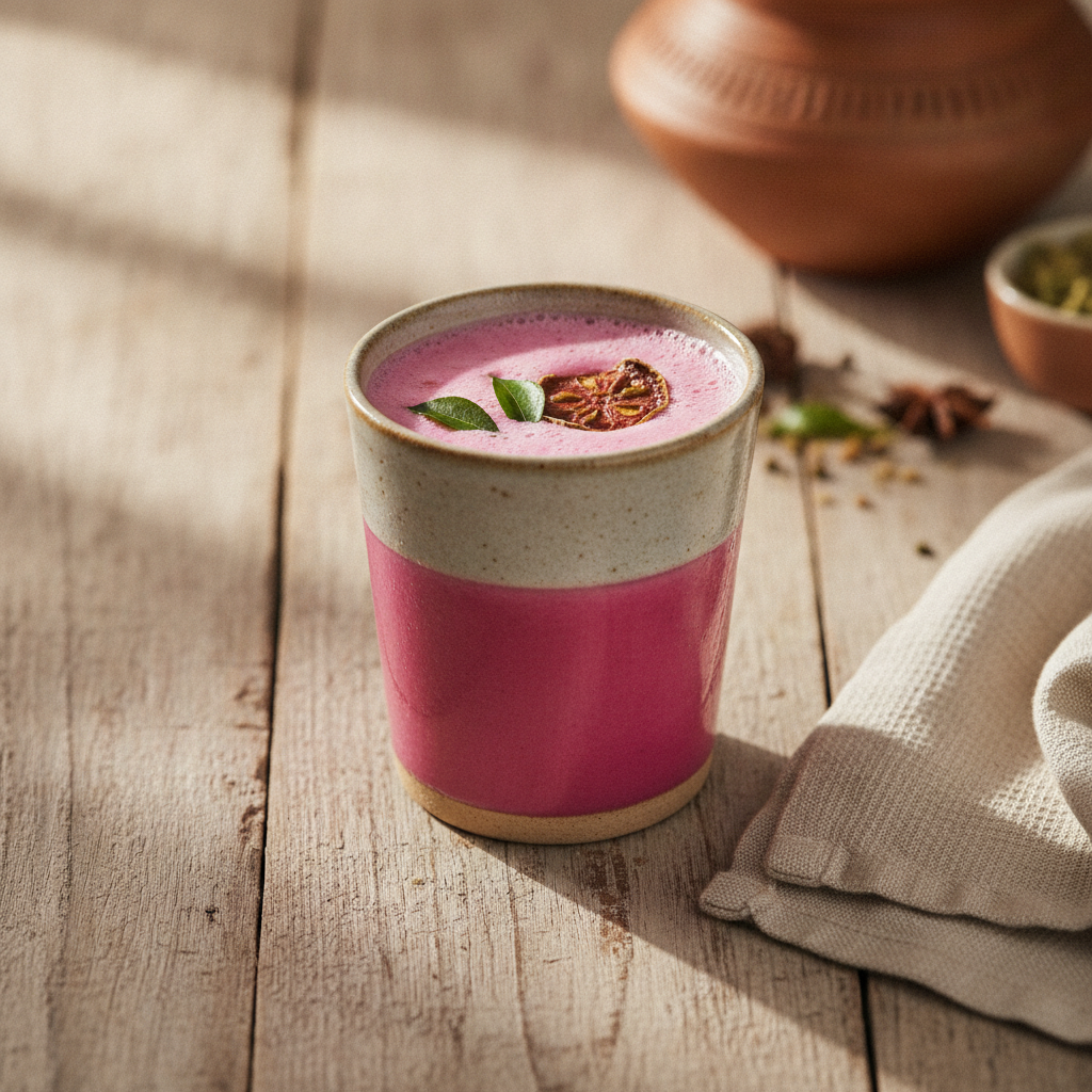 Refreshing Konkan Kokum and Coconut Milk Drink