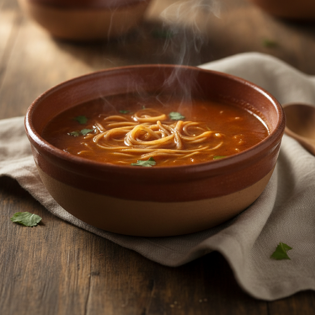 Sopa de Fideo: Traditional Mexican Tomato Noodle Soup