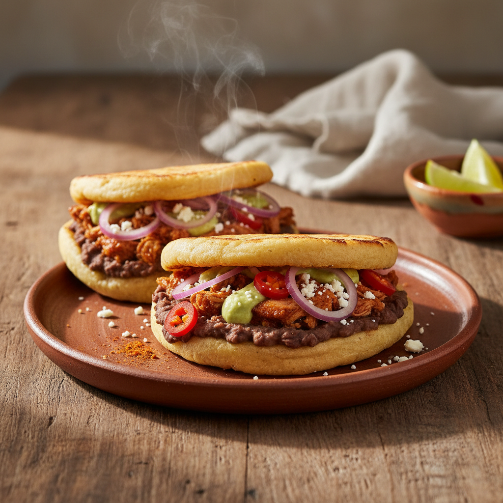 Sopes — Thick masa boats with beans and toppings