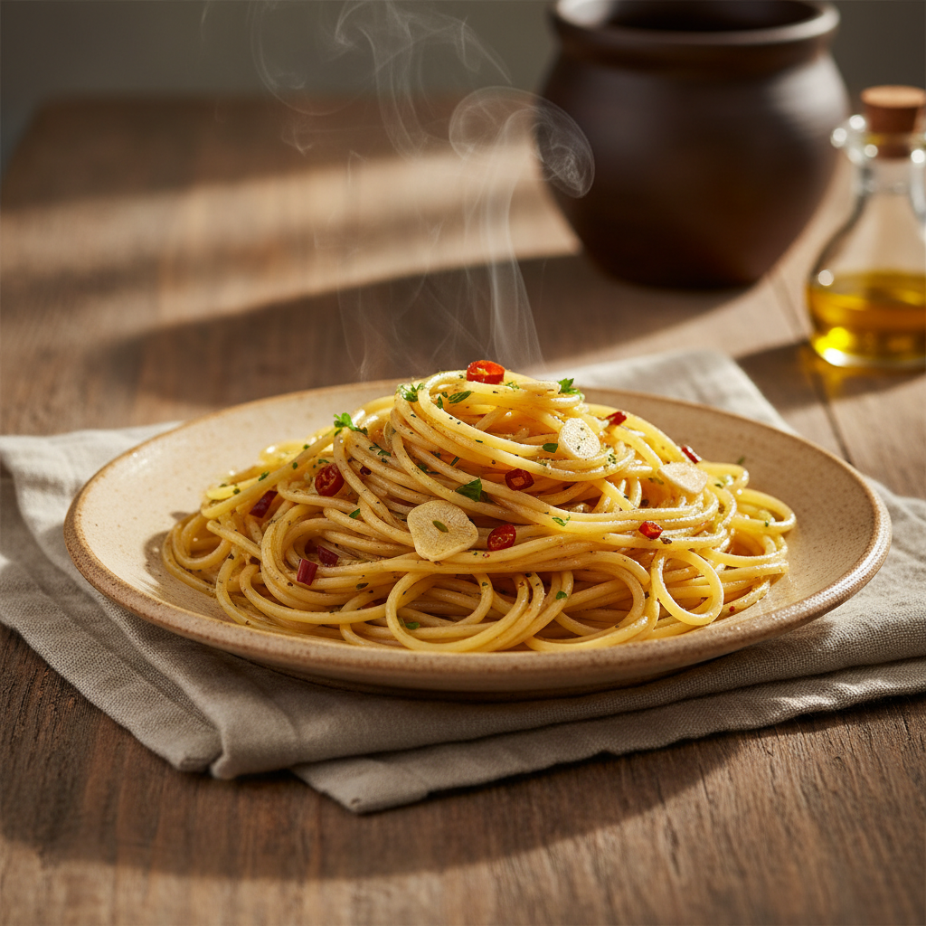 Spaghetti Aglio e Olio — Pantry Pasta, Perfected