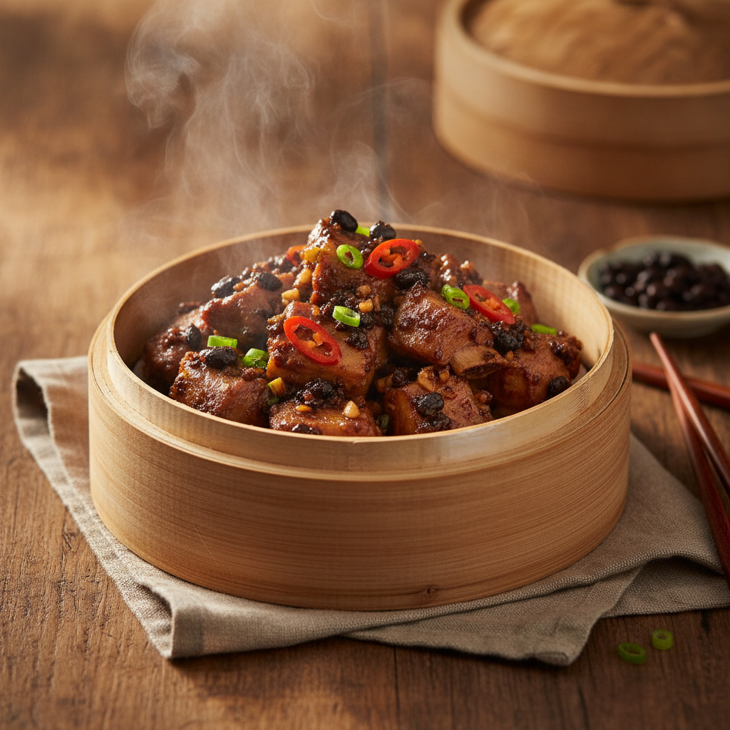 Steamed Spareribs with Black Bean and Garlic (豉汁蒸排骨)