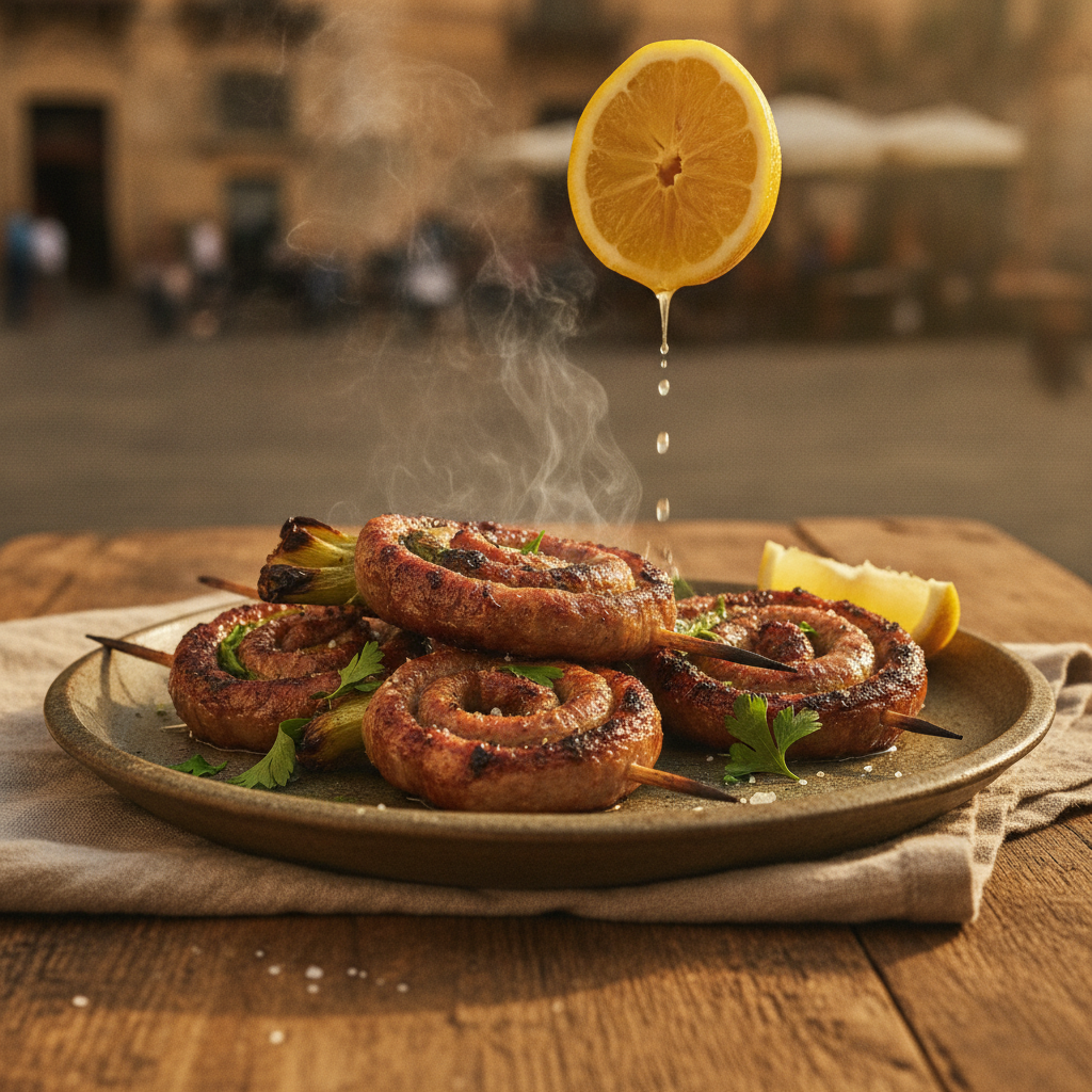Stigghiole Palermitane: Palermo's Charcoal-Grilled Lamb Intestine Skewers