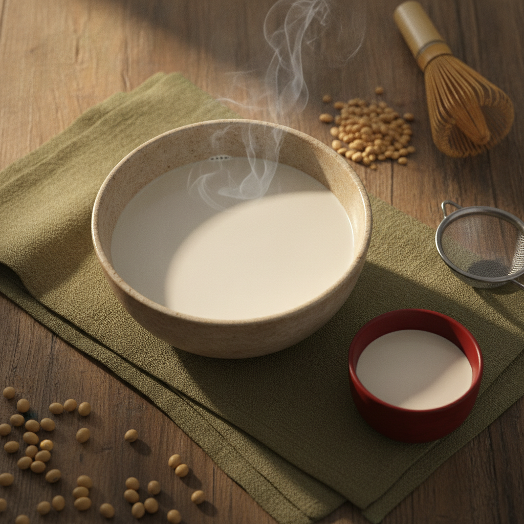 Freshly Made Soy Milk, a Popular Vietnamese Drink