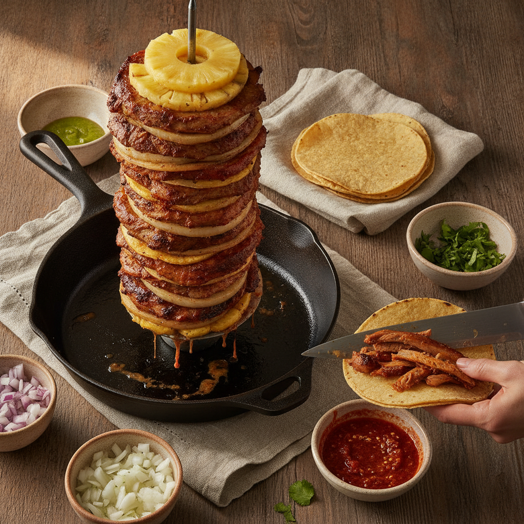 Tacos al Pastor at Home: Replicating the Trompo Without a Vertical Spit