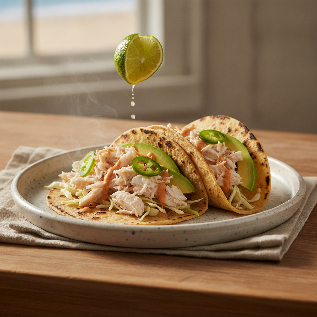 Tacos de Cangrejo — Baja-Style Crab Tacos with Chipotle Crema