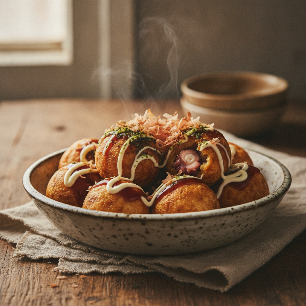 Savory Fried Octopus Wheat Flour Balls