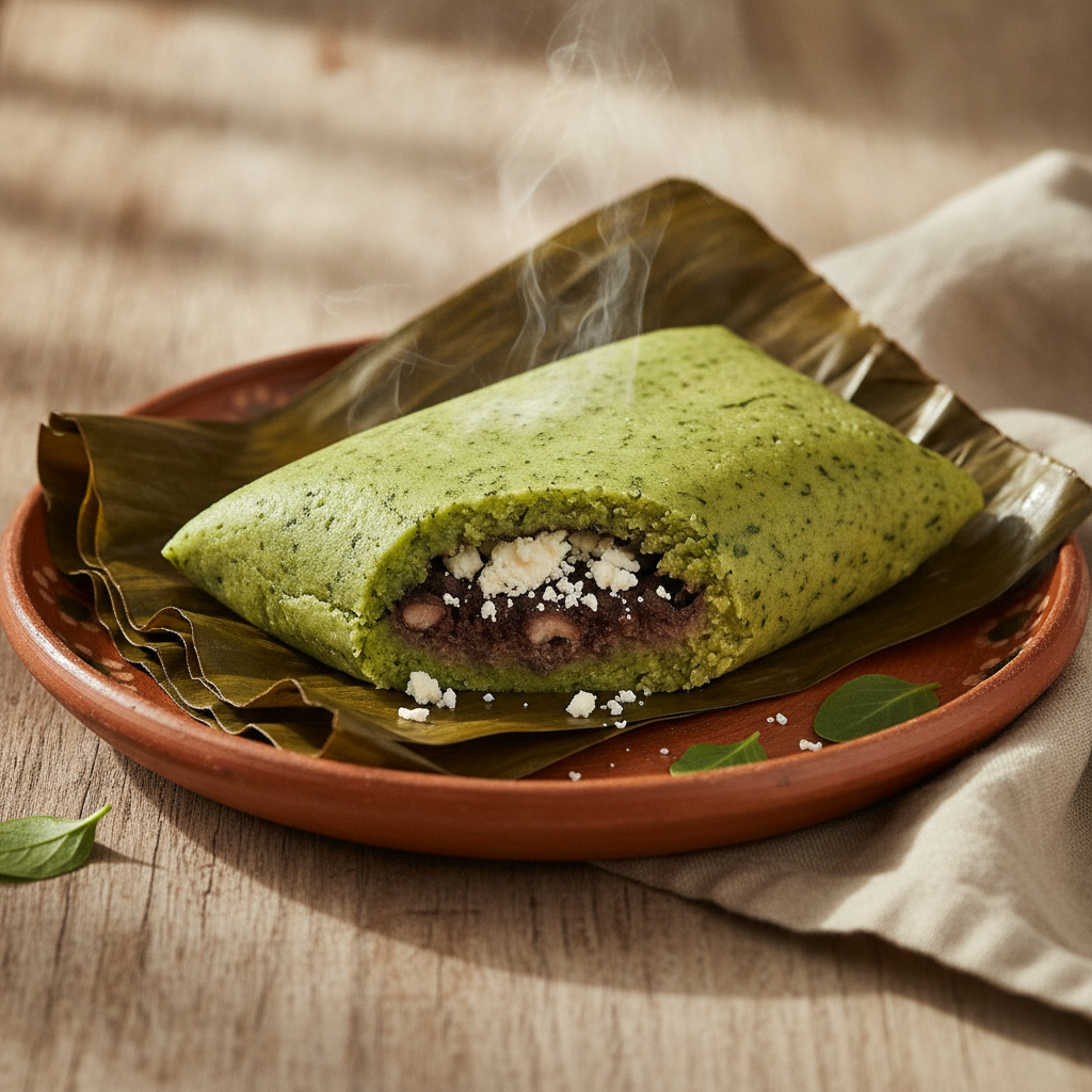 Tamales de Chipilín: Chiapas Banana-Leaf Wrapped Herb Tamales