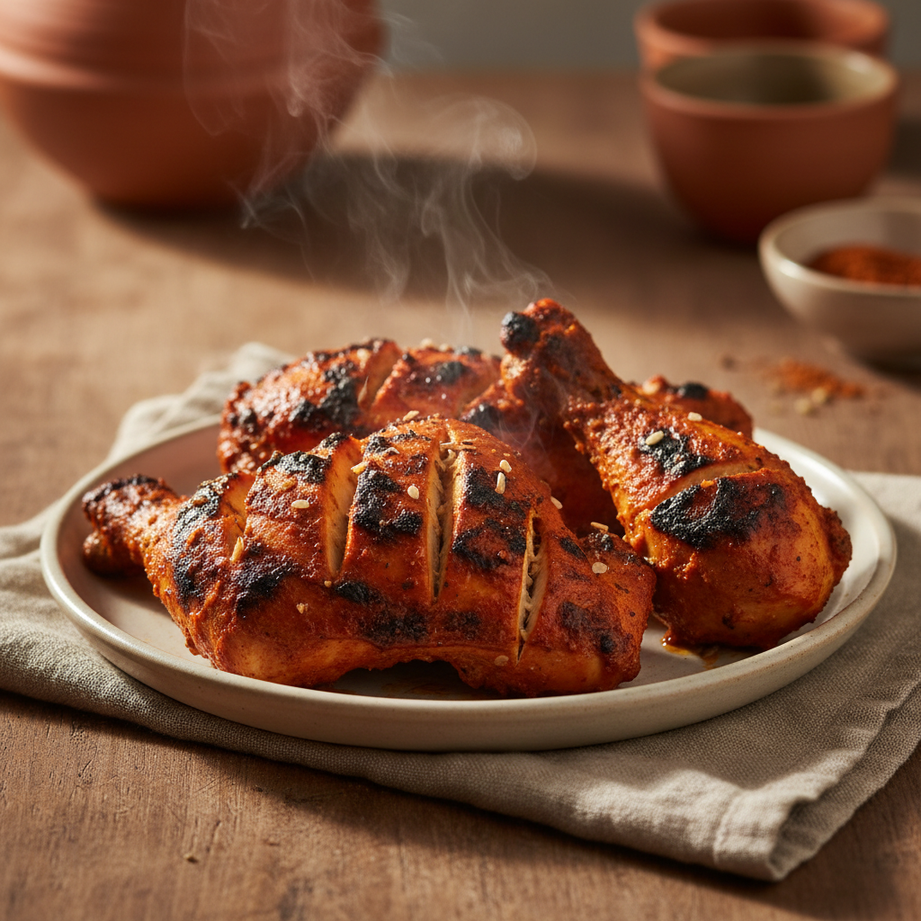 Tandoori Chicken: Yogurt Marinade, Proper Charred Edges