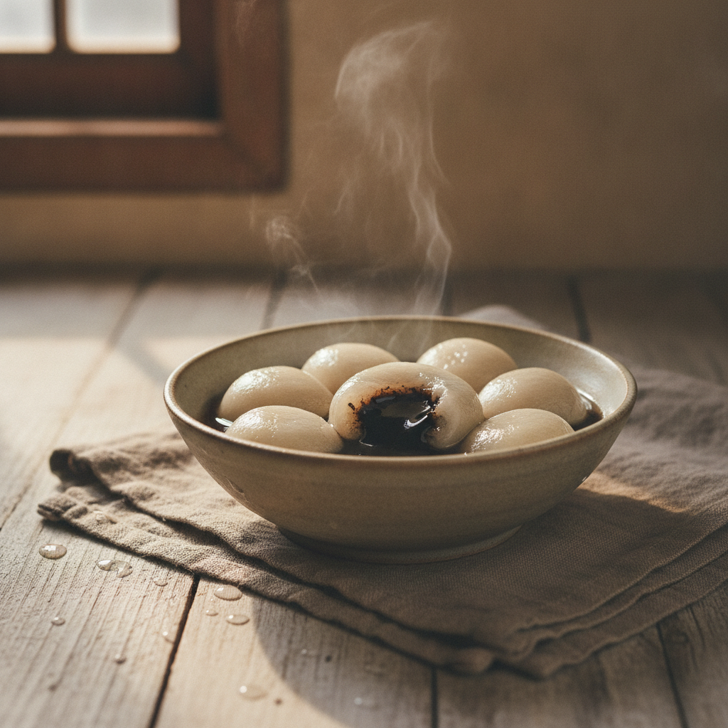 Tang Yuan — Black Sesame Glutinous Rice Balls for Dongzhi and Lantern Festival