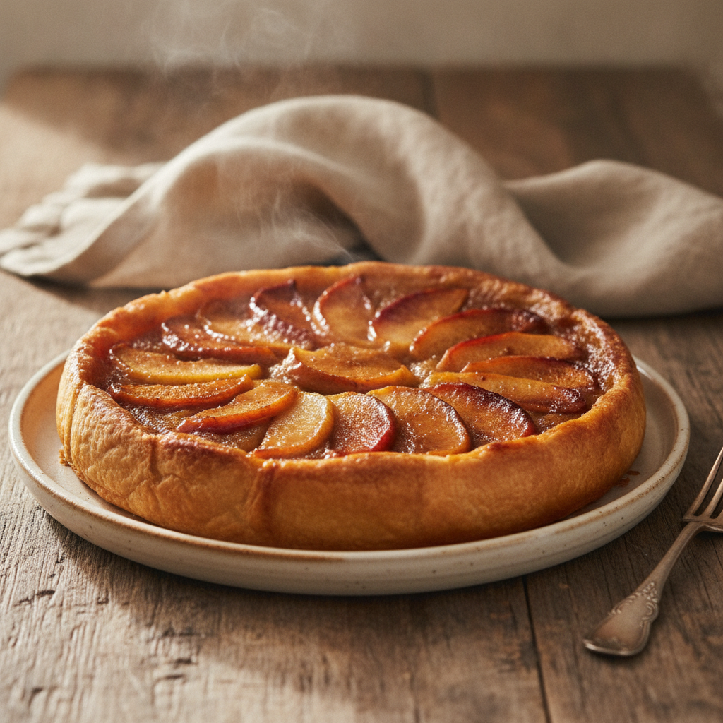 Upside-Down Caramelized Apple Tart with Buttery Pastry