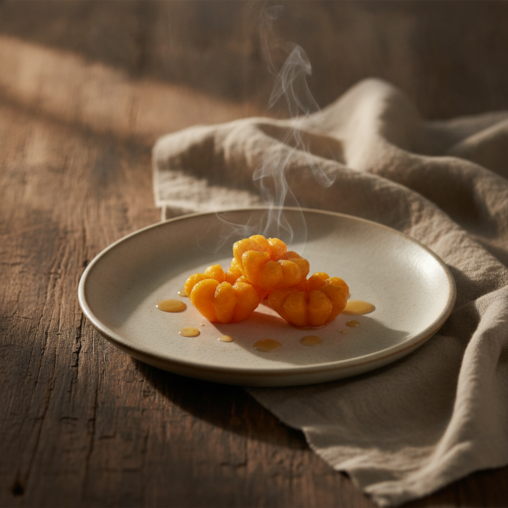 Traditional Pinched Gold Egg Yolk Dessert