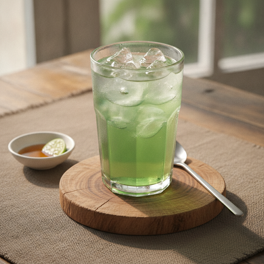 Refreshing Traditional Vietnamese Iced Green Tea