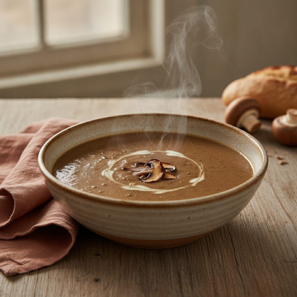 Velouté de Champignons: Classic Creamy French Mushroom Soup