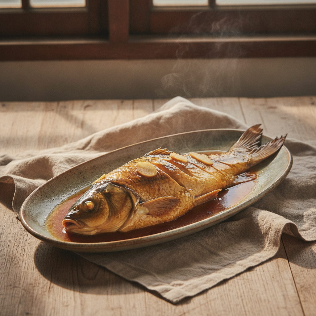 West Lake Vinegar Fish — Hangzhou's Glossy Sweet-Sour Whole Carp