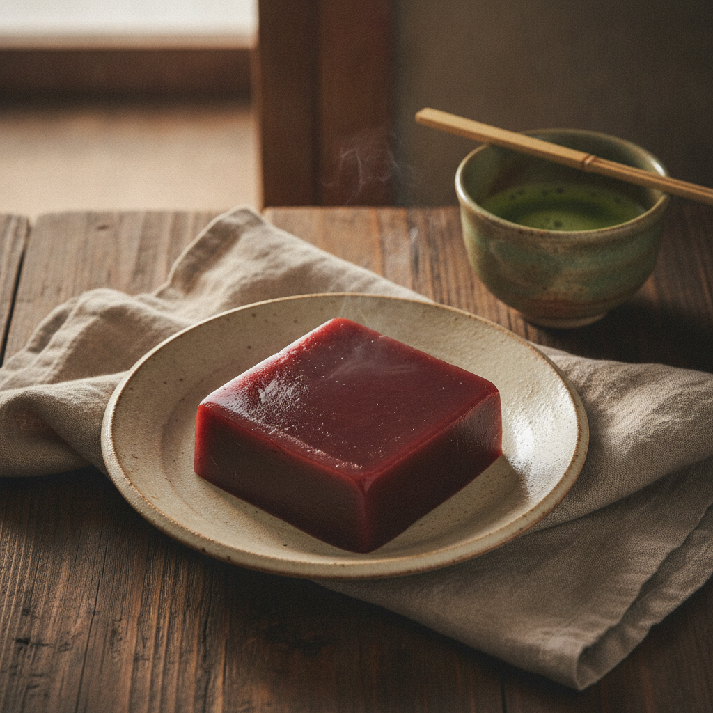 Firm Traditional Sweet Red Bean Jelly