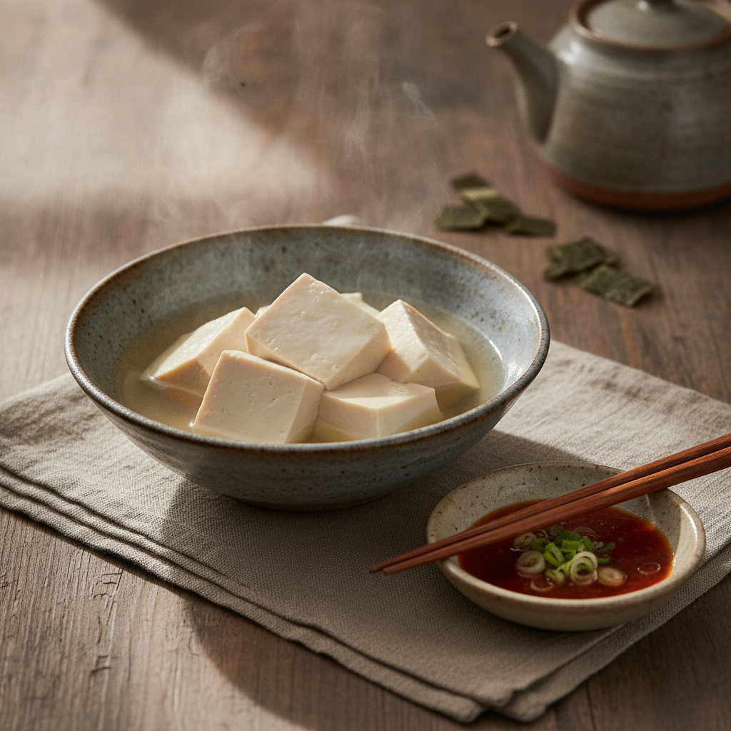 Simple Hot Boiled Tofu Dish