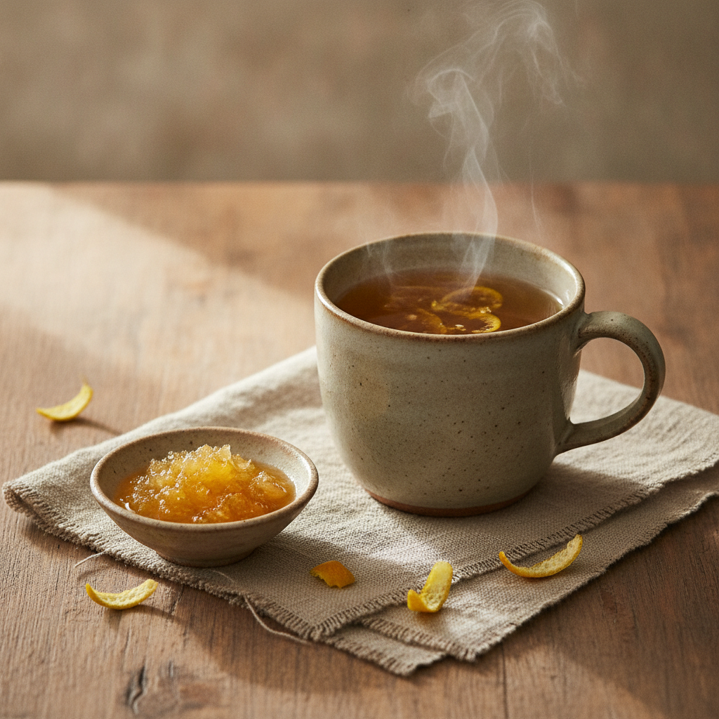 Fragrant Sweet Citron Tea, a Warming and Healthy Drink