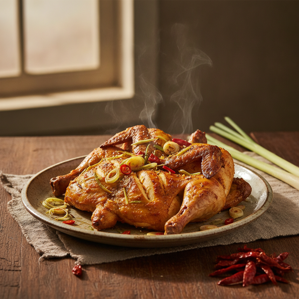 Yunnan Lemongrass Chicken — Dai Grilled Chicken with Herbs and Chili