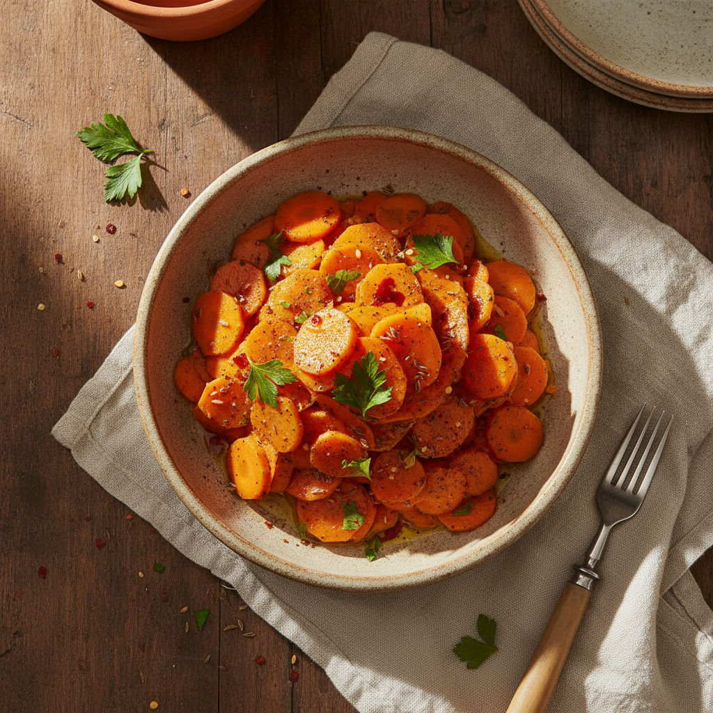 Refreshing Marinated Carrots with Cumin