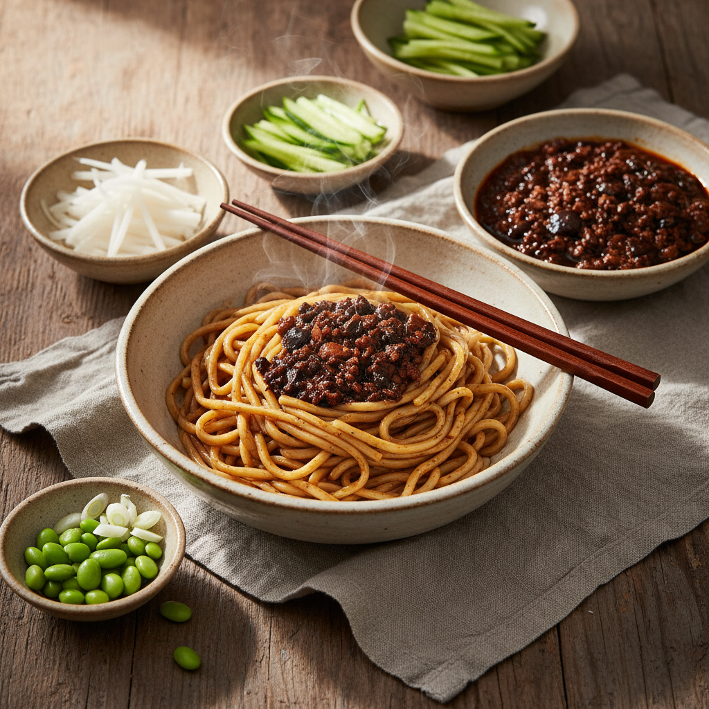 Zhajiang Mian — Beijing Fermented Bean Sauce Noodles