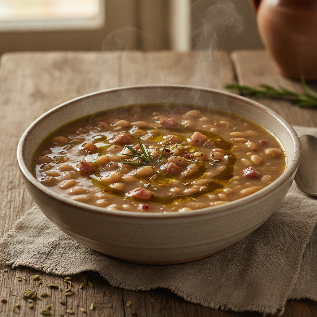Zuppa di Farro Lucchese — Tuscan Farro and Bean Soup